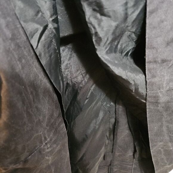 Maurada Pencil Skirt Women's Sz 16 black linen cotton vintage - Picture 4 of 11